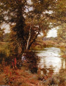Fishing — Edward Wilkins Waite