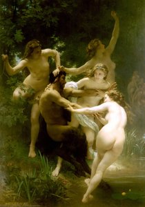 Ninfe E Satiro (conosciuto Anche Come Ninfe E Satiri) — William-adolphe Bouguereau