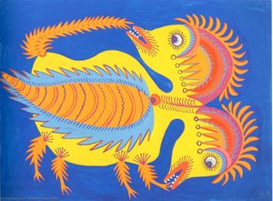 Two-headed Chicken — Maria Primachenko