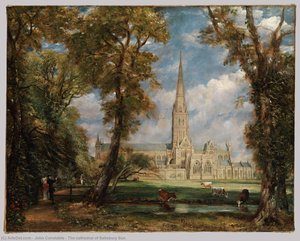 Die Kathedrale Von Salisbury Sonnenschein — John Constable