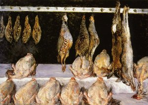 Display Of Chickens And Game Birds — Gustave Caillebotte