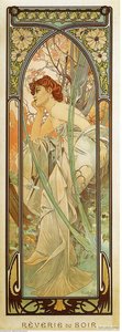Evening Contemplation — Alphonse Mucha