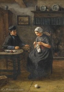 Young Love — Adolph Artz (david Adolf Constant Artz)