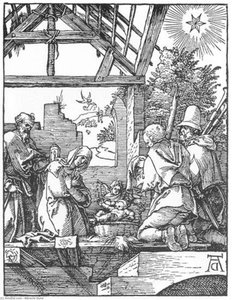 Pequeña Pasión: 4. La Natividad — Albrecht Dürer