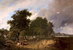 Landscape, Market Day — Sir Augustus Wall Callcott