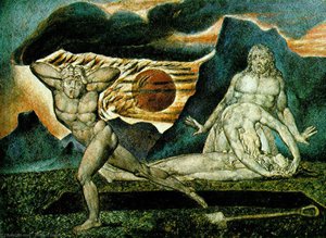 Abels Kropp Funnet Av Adam Og Eva — William Blake
