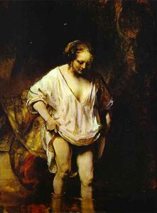 Hendrickje Bathing În Râu — Rembrandt Van Rijn