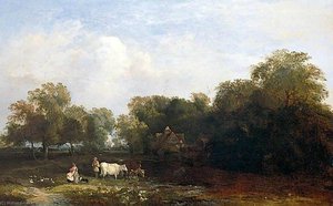 Wooded Landscape — George Augustus Williams