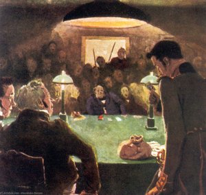 At The Gambling House — Alexandre Benois