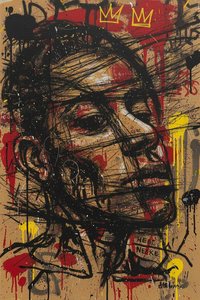 Fragmented Sovereignty: A Gestural Study Of Crimson Chaos And Golden Crowns — Laurent Caron