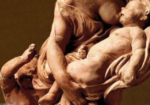 Charity With Two Children (detail) — Gian Lorenzo Bernini