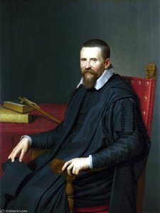 Portrait Of Suitbertus Purmerent — Willem Van Der Vliet