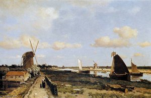 View At Geestbrug Sun — Jan Weissenbruch