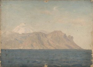 A Coastal Scene (probably The Peak Of Tenerife) — John Fraser