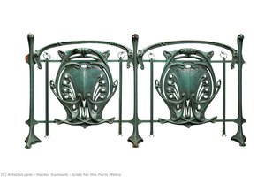 Grids For The Paris Métro — Hector Guimard