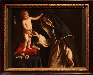 Saint Catherine Of Siena With Baby Jesus — Giovanni Salvi Da Sassoferrato