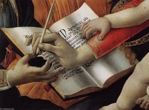 Madonna Del Magnificat (detail)2 — Sandro Botticelli