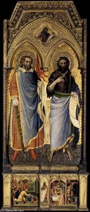 St Nemesius And St John The Baptist — Spinello Aretino