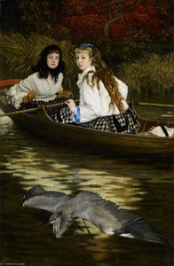 English On The Thames, A Heron — Jacques Joseph Tissot