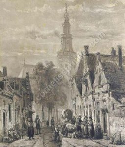 Hinloopen. Activities In The Dutch Town Of Hindelopen — Cornelis Springer