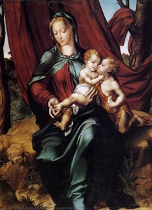 Virgin And Child With The Infant St John The Baptist — ლუის დე მორალესი
