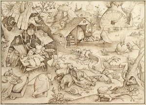 Desidia (sloth), 1557 — Pieter Bruegel The Elder