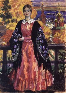 La Femme Du Marchand — Boris Mikhaïlovitch Koustodiev