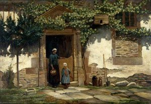 Doorway And Figures — Robert Weir Allan