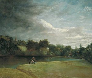 Boys Fishing At Highgate Ponds, London — Thomas Christopher Hofland