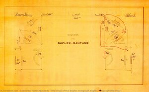 Drawings Of The Duplex Telegraph Duplex Telegraph Drawing 1 — Leonardo Torres Quevedo