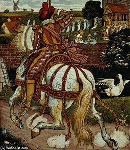 Margery's Brother Returns From Far Off Lands — Walter Crane