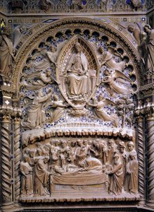 Dormition And Assumption Of The Virgin, Detail Of The Tabernacle — Andrea Di Cione Di Arcangelo (orcagna)