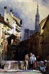 A Canal At Strasbourg — Clarkson Frederick Stanfield