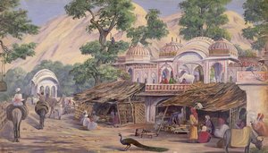 Tempio Vicino Jeypore. India. Dic. 1878 — Marianne North