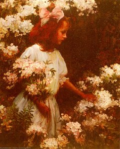 Garden Walk — Charles Courtney Curran