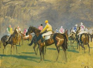 Before The Start, Newmarket — Sir Alfred James Munnings