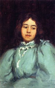 Eleanora Muse In Blue Dress — Benjamin Chambers Brown