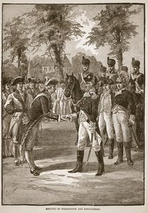 Meeting Of Washington And Rochambeau — Alfred Rudolph Waud