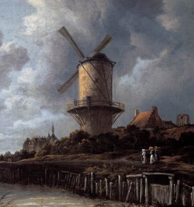 The Windmill At Wijk Bij Duurstede (detail) — Jacob Van Ruisdael