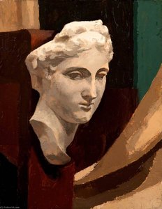 Plaster Cast Of A Female Head — Ivor Williams