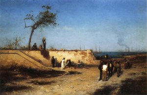 Fruit Vendors Under The Sea Wall At Nassau — Louis Comfort Tiffany