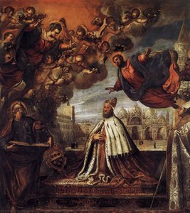 View Of The Sala Del Senato — Jacopo Palma Il Giovane