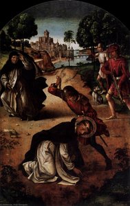 Der Tod Des Heiligen Petrus Der Märtyrer — Pedro Berruguete