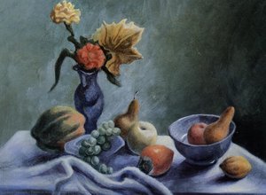 Still Life With Wildflowers — Thomas Hart Benton