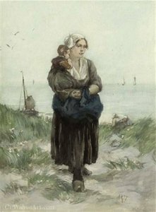 A Walk In The Dunes — Adolph Artz (david Adolf Constant Artz)