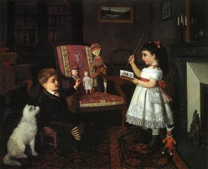The Lesson — James Wells Champney