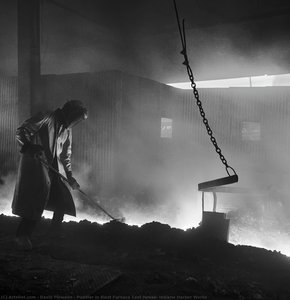 Puddler In Blast Furnace Cast House, Indiana Harbor Works — David Plowden