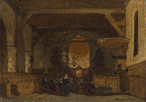 Interior Of The Church In Maasland, Johannes Bosboom, C. 1870 - C. 1875 — Johannes Bosboom