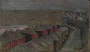 Bathing Huts, Dieppe — Walter Richard Sickert