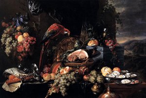 Banquet Piece — Jan Davidszoon De Heem Or Johannes De Heem Or Johannes Van Antwerpen Or Jan Davidsz De Hem
